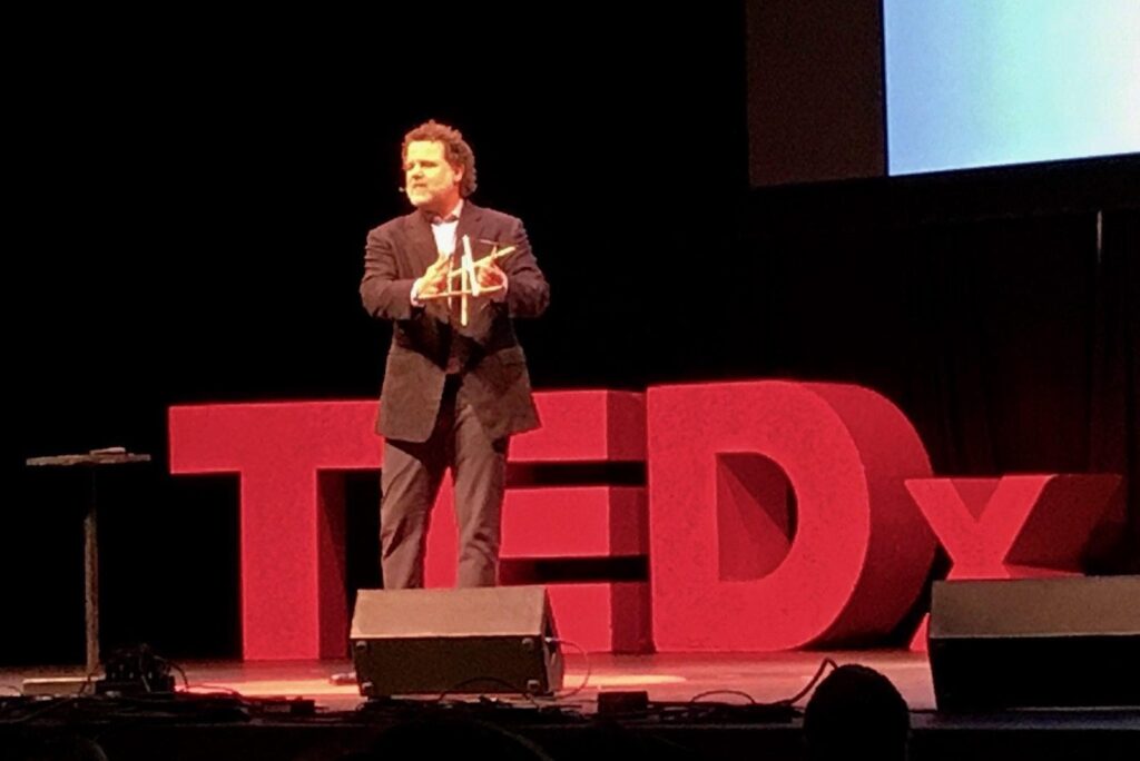 Dr-David-Haase-speaking-at-TED-talk-on-dementia-and-alzheimer